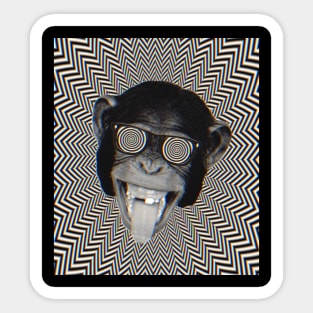 Monkey Geometric Sticker